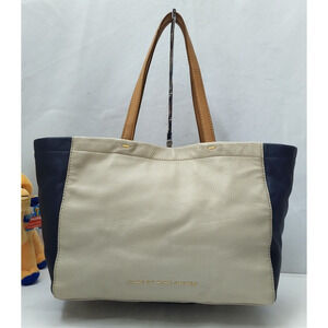 Marc By Marc Jacobs Ivory Pebbled Leather Double Handle Tote Shoulder Bag